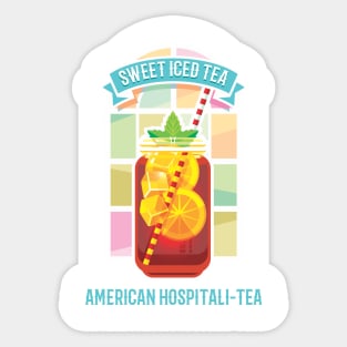 Sweet Iced Tea American Hospitality | Nostalgia Sticker